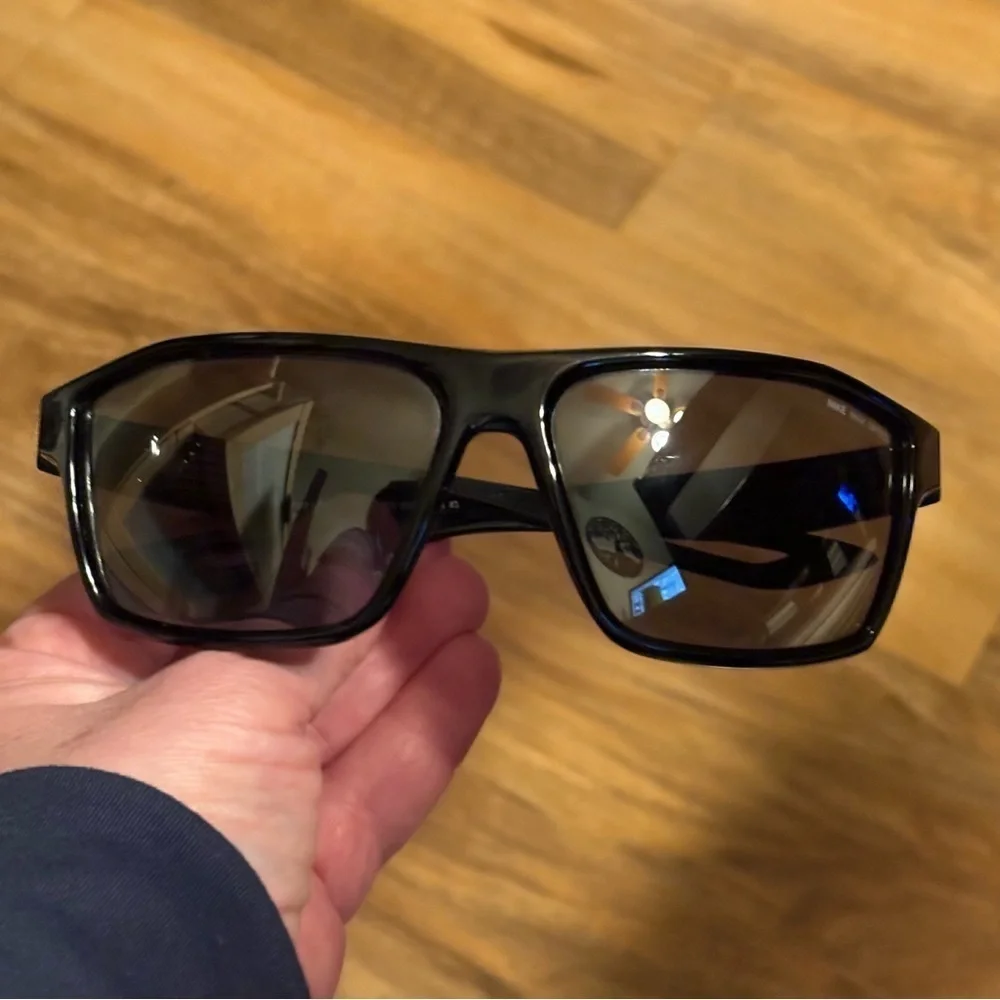 Nike LEGEND Men's Sunglasses EV0940 010 Black/Volt Swoosh Gray Lenses